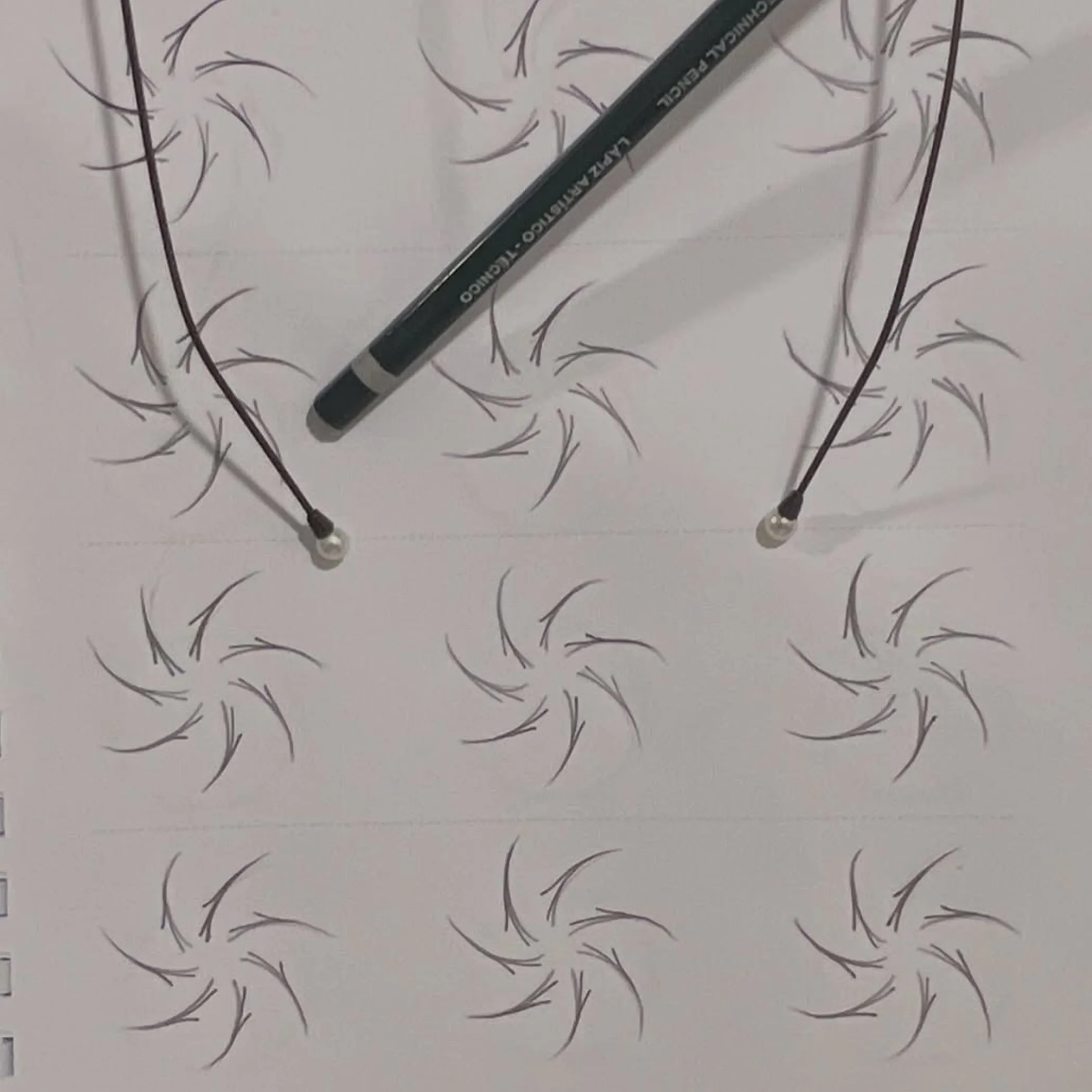 microblading practice strokes on skin