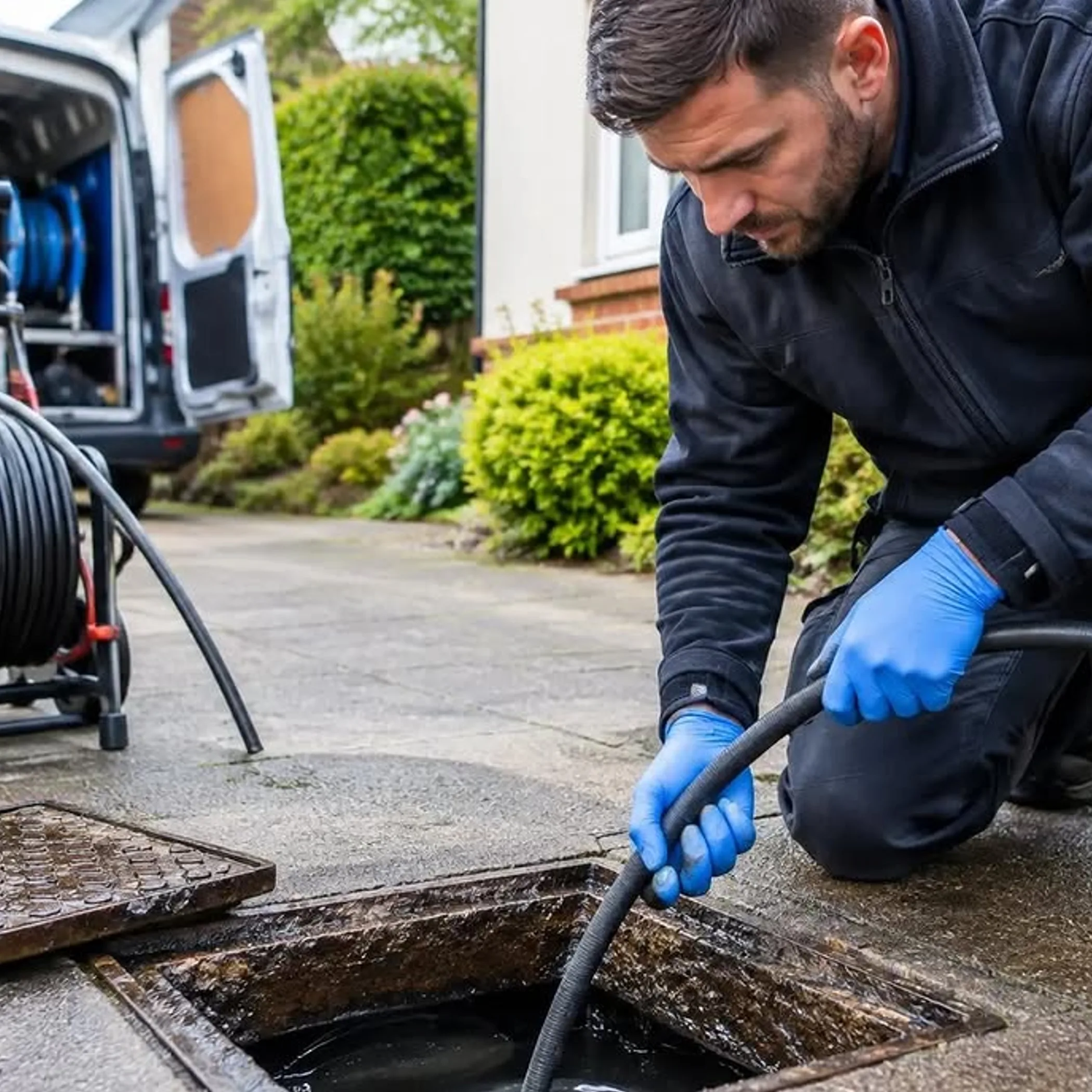 drain unblocking work