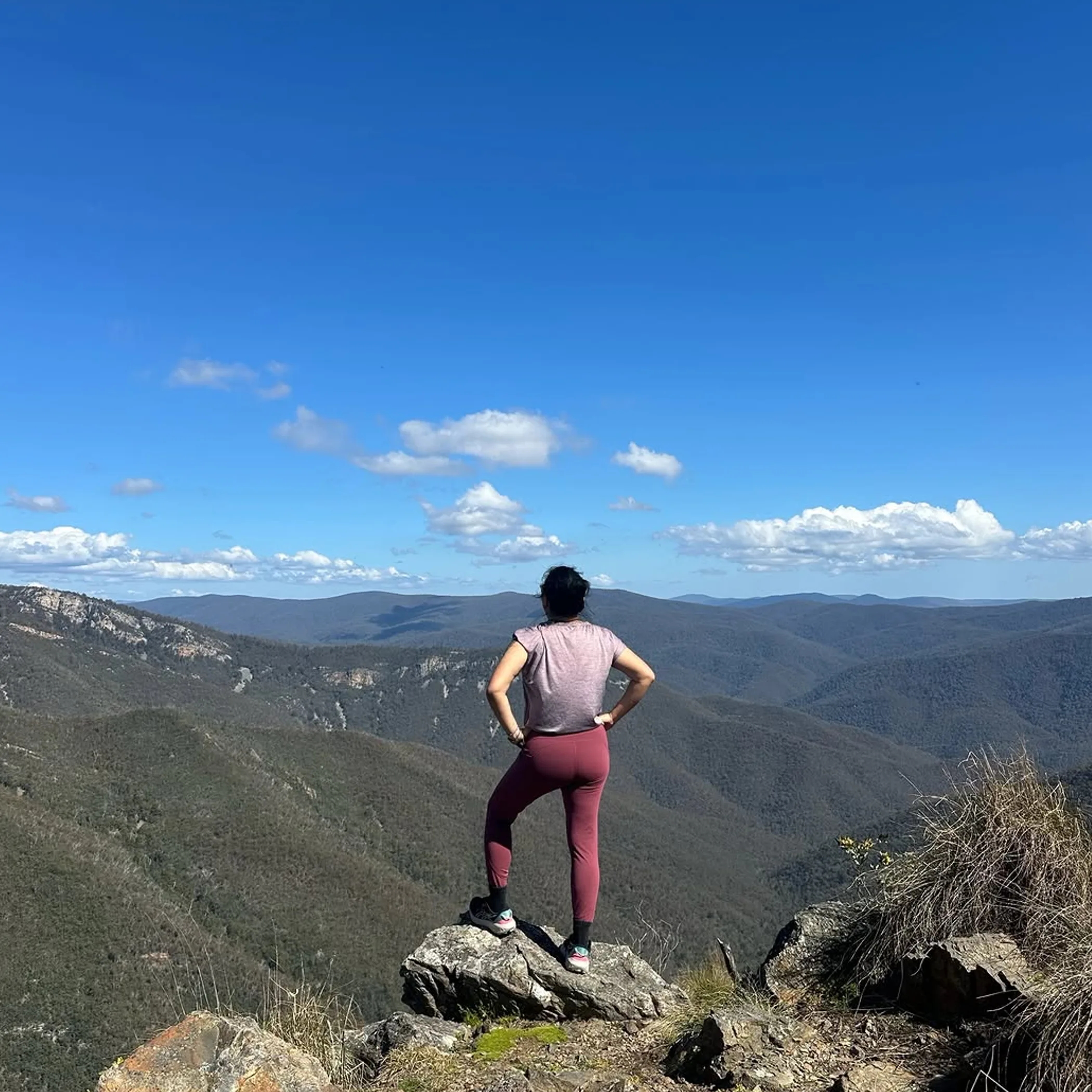 day walk in mountainous landscape