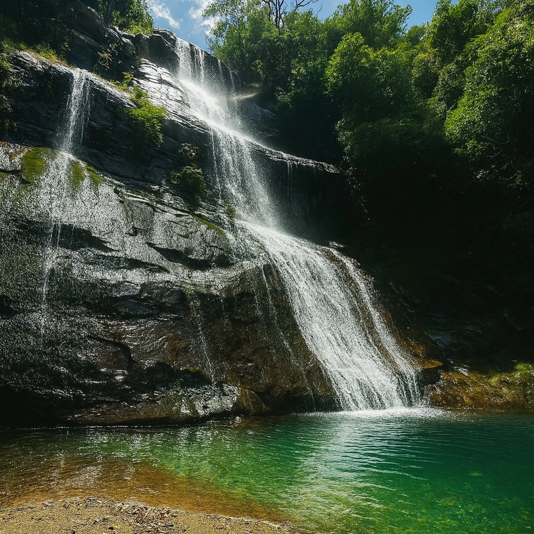sydney-area waterfall in nature