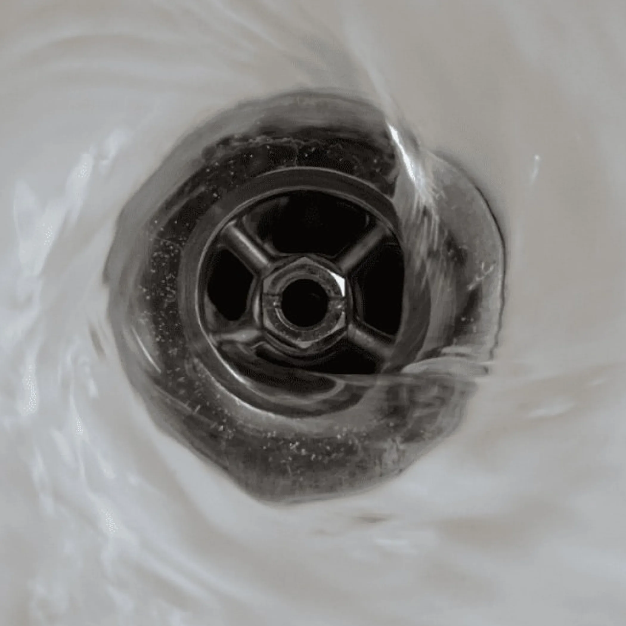 household drain with drainage issue