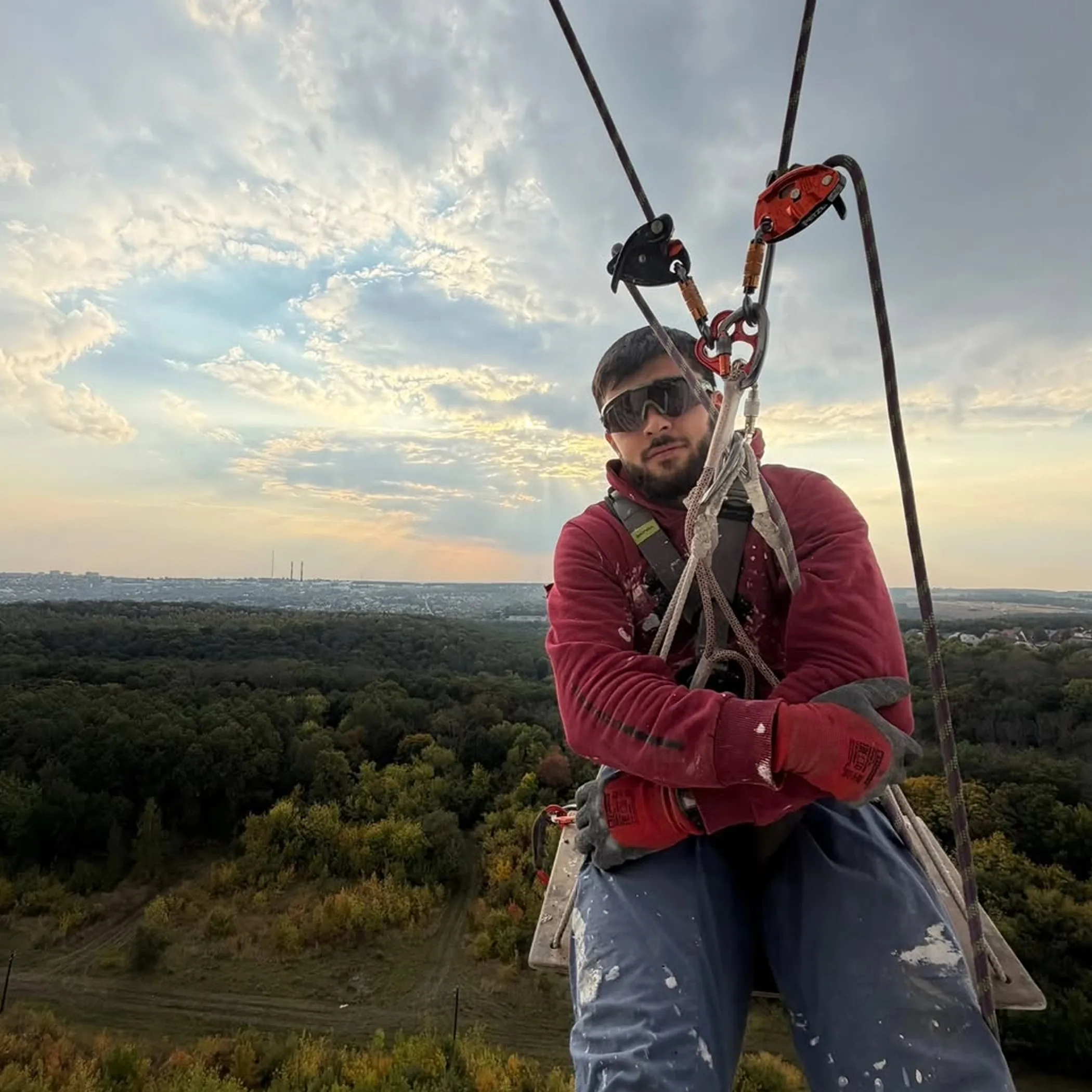 professional elevated rope access work